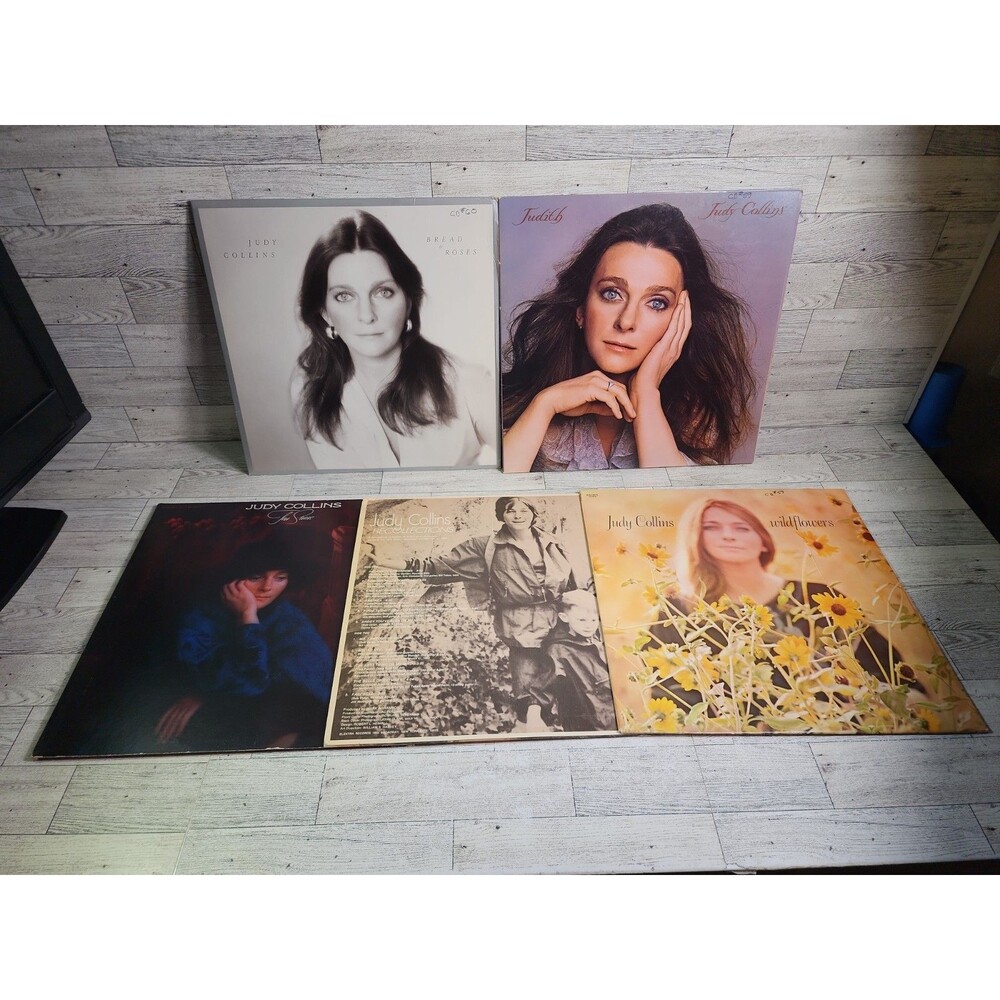 Vintage Judy Collins 5 LP LOT Vinyl Records Albums 1970s